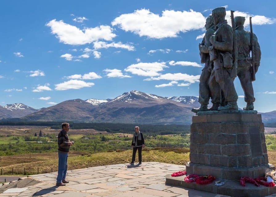 From Glasgow: Loch Ness, Glencoe and Scottish Highlands Trip - Commando Memorial: Ben Nevis views that reset your expectations